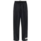 Pantaloni sportivi gessati in nero Y-3 - uomo 