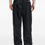 Pantaloni sportivi gessati in nero Y-3 - uomo 