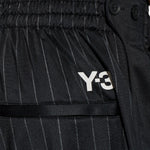 Pantaloni sportivi gessati in nero Y-3 - uomo 