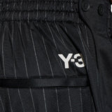 Pantaloni sportivi gessati in nero Y-3 - uomo 