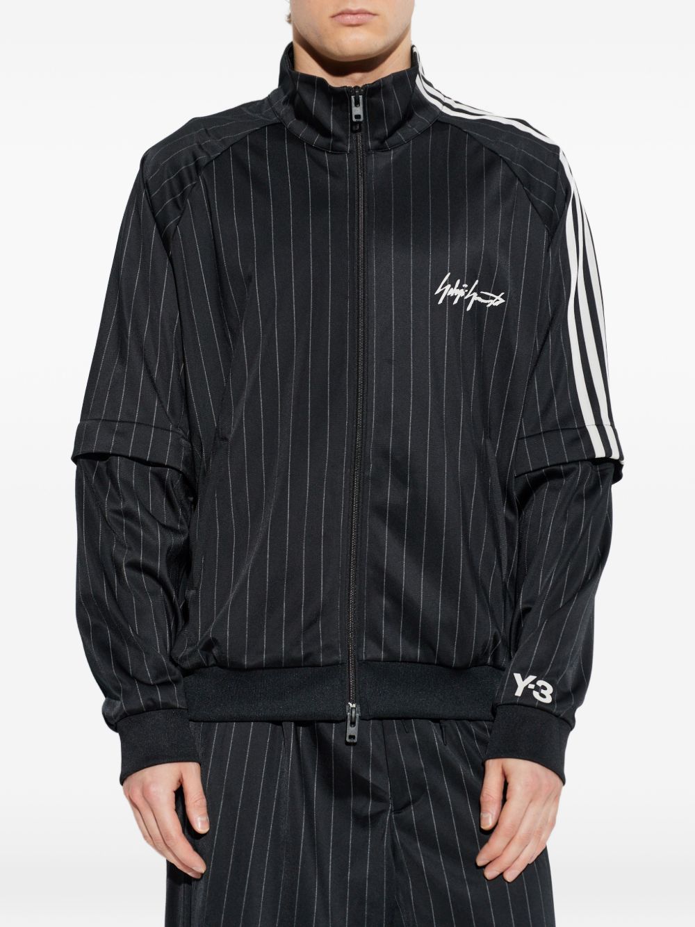 Felpa gessata in nero Y-3 - uomo 