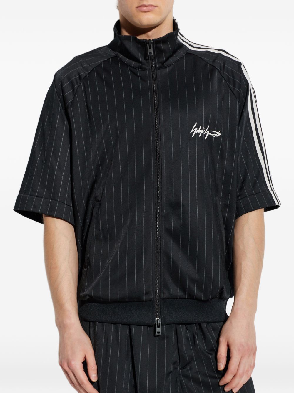 Felpa gessata in nero Y-3 - uomo 