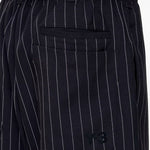 Bermuda gessati con coulisse in nero Y-3 - uomo 
