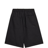 Bermuda gessati con coulisse in nero Y-3 - uomo 