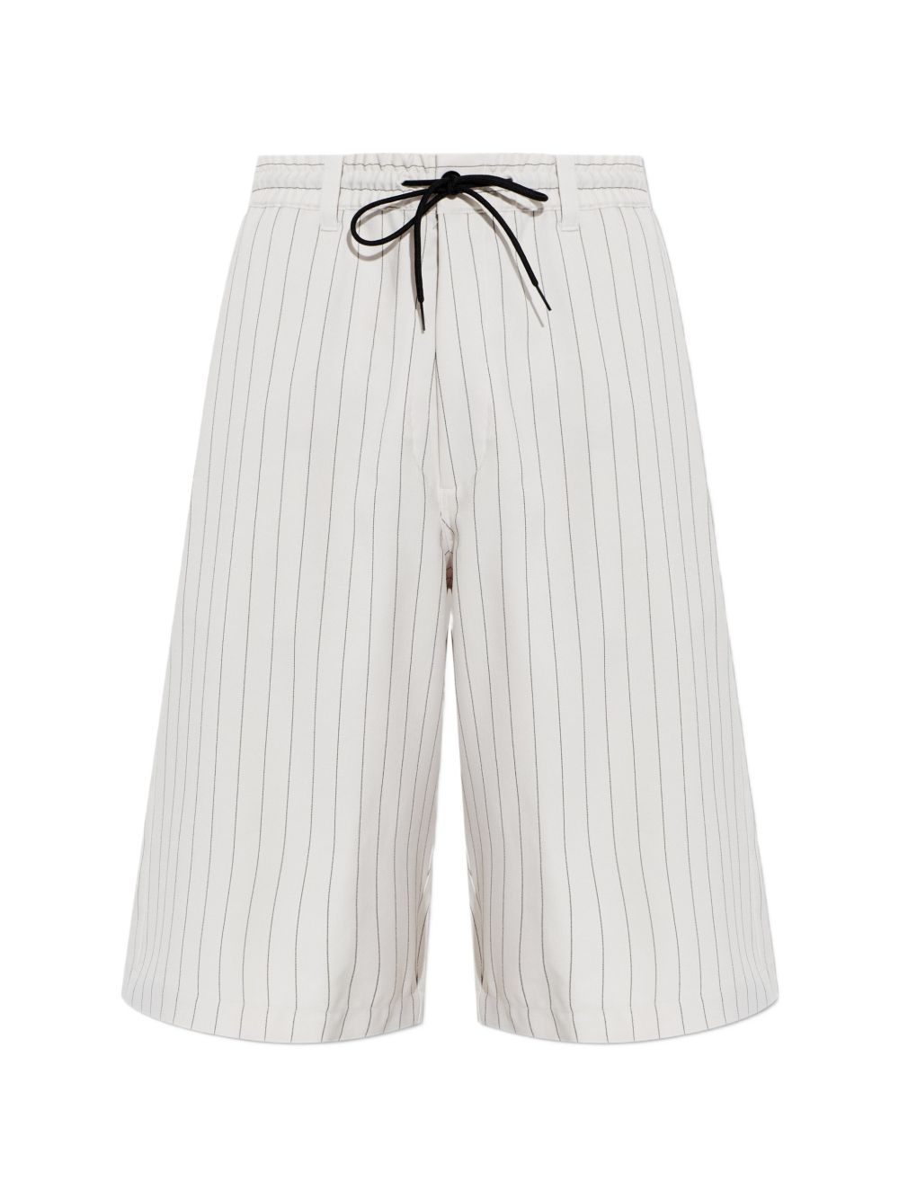 Bermuda gessati con coulisse in bianco Y-3 - uomo 