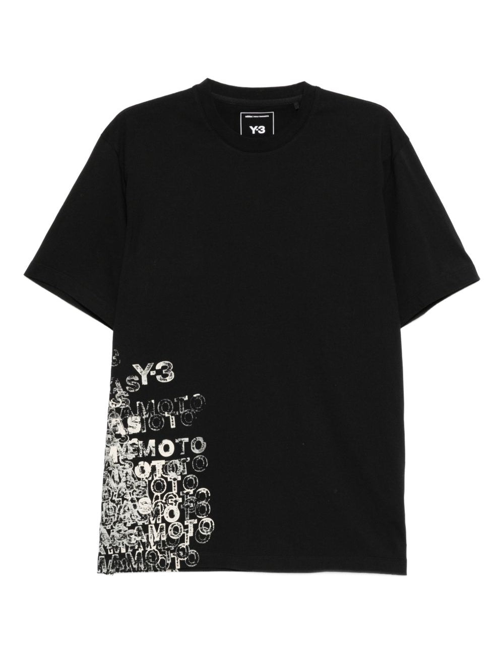 T-shirt GFX in nero Y-3 - uomo 