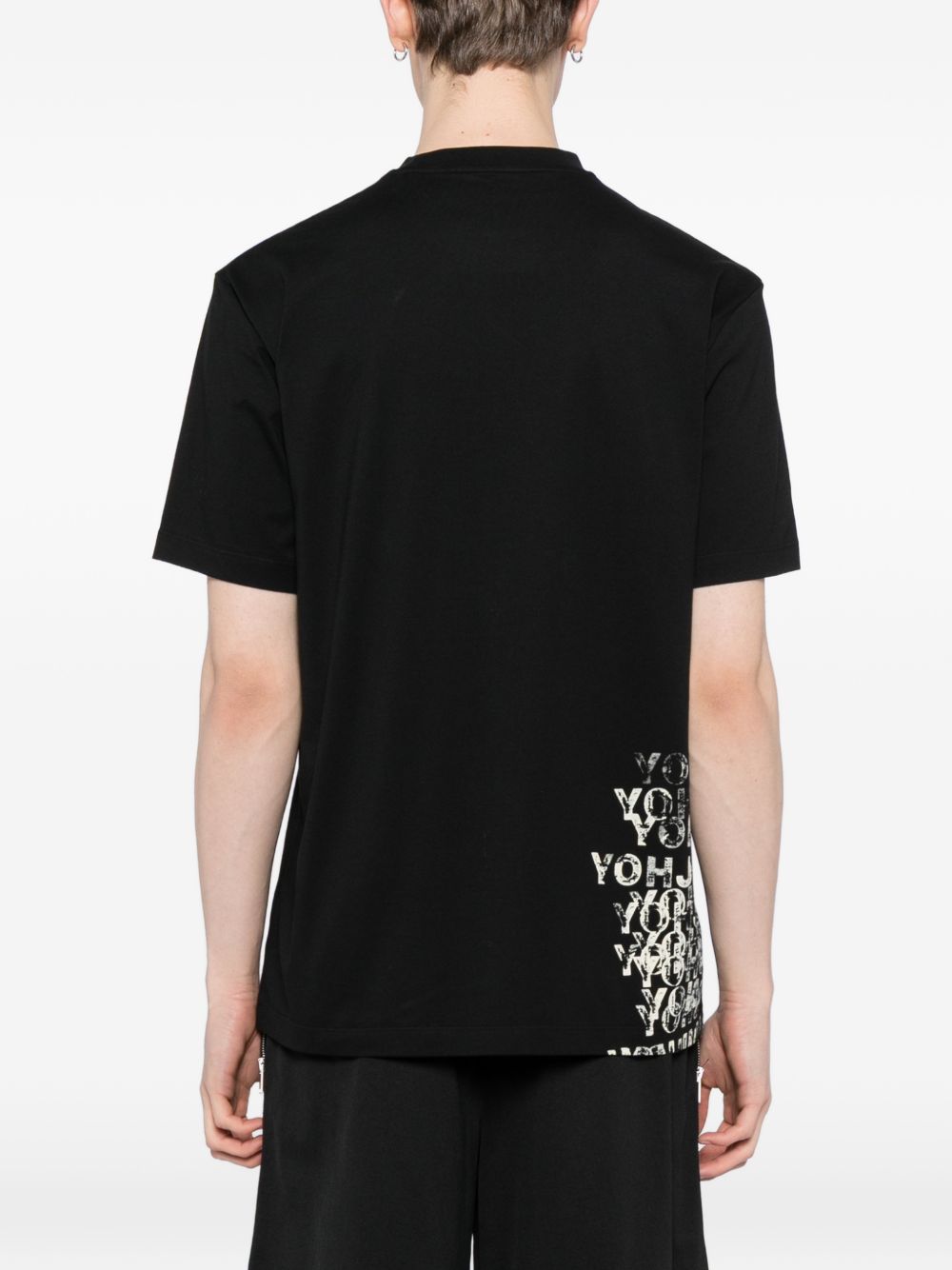 T-shirt GFX in nero Y-3 - uomo 