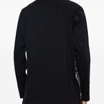 T-shirt a maniche lunghe con logo in nero Y-3 - uomo 