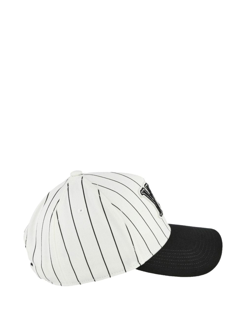 Cappellino con logo e toppa a righe in bianco e nero Y-3 - uomo 