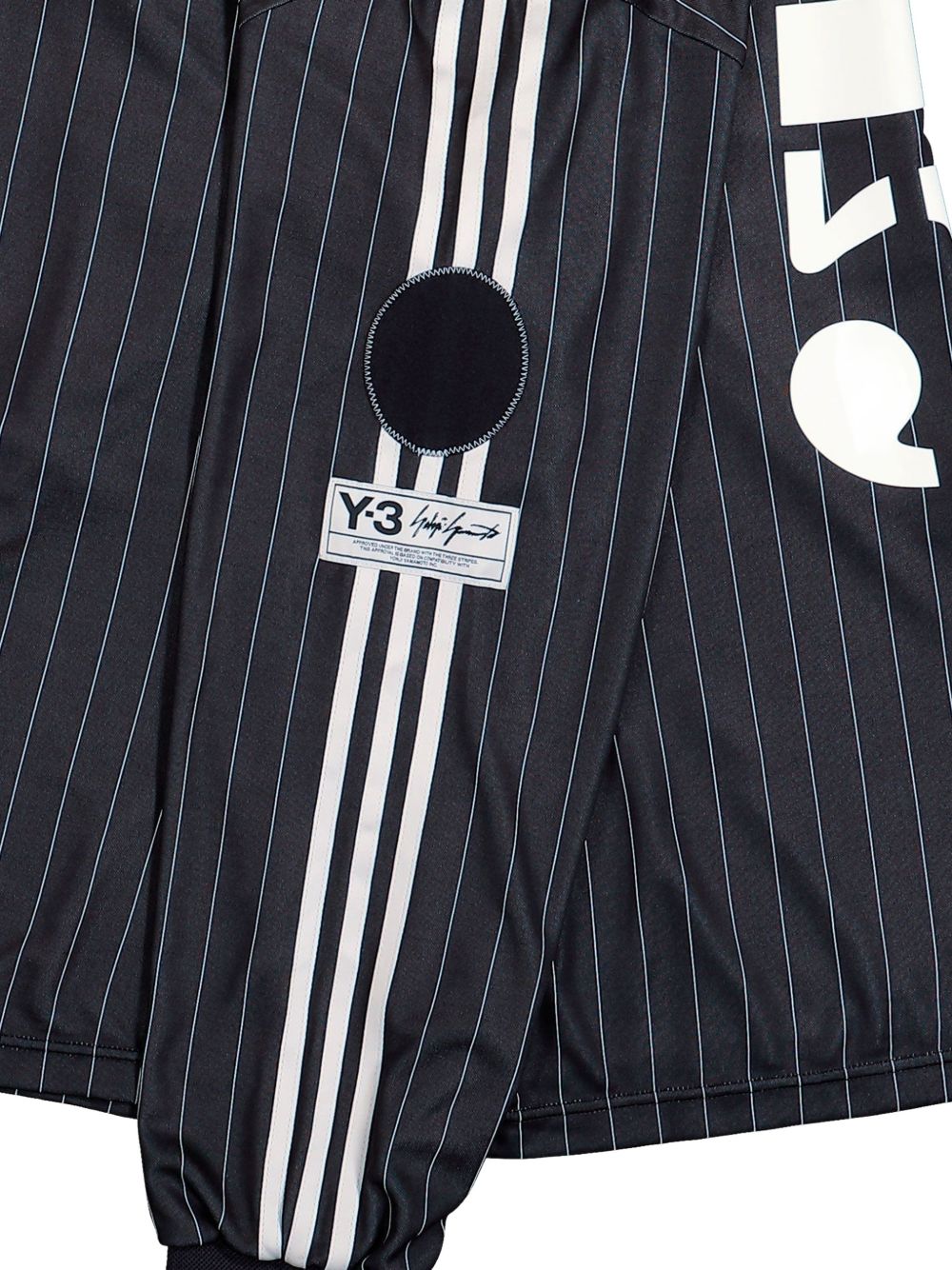 T-shirt Elite 5 a righe in nero Y-3 - uomo 