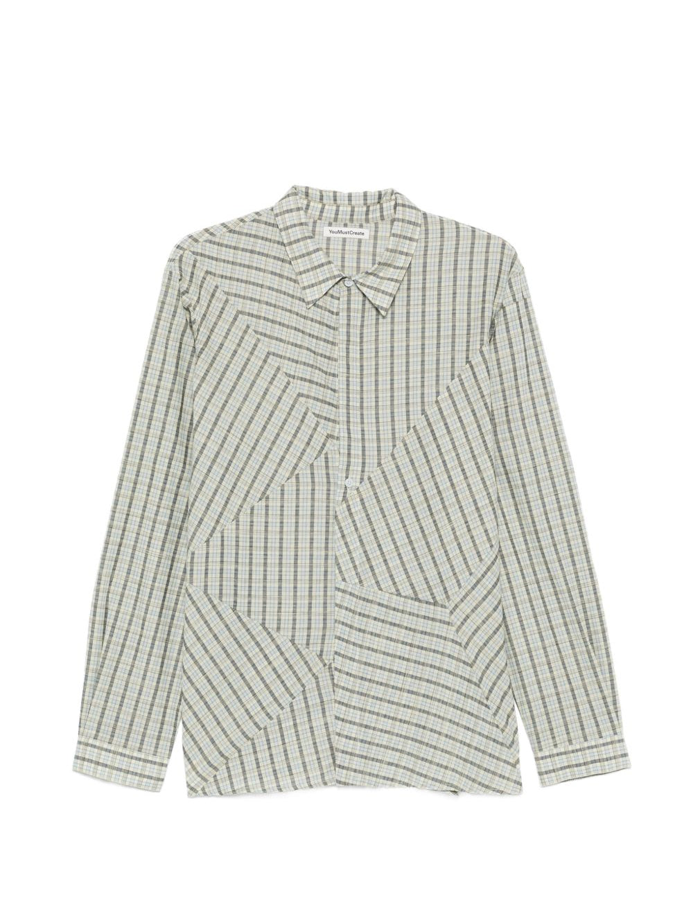 Camicia Substance a quadri in verde e blu Ymc - uomo 