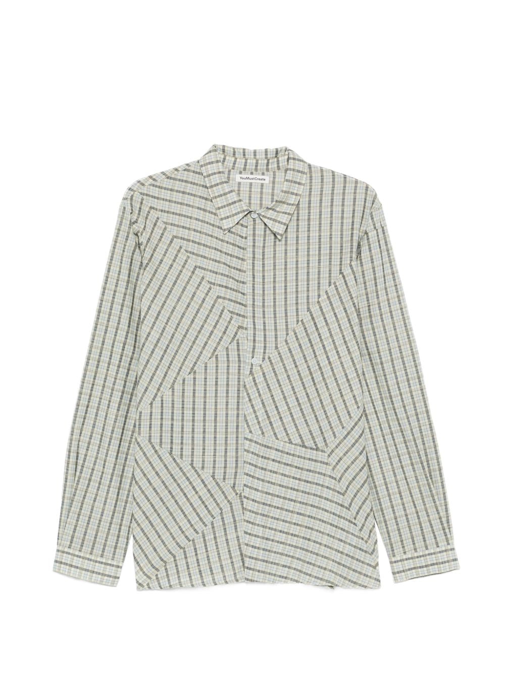Camicia Substance a quadri in verde e blu Ymc - uomo 