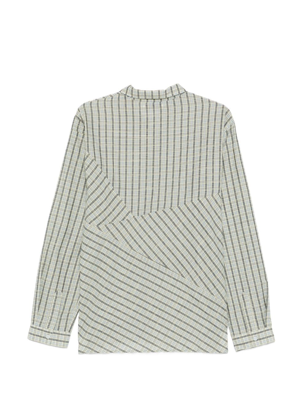 Camicia Substance a quadri in verde e blu Ymc - uomo 
