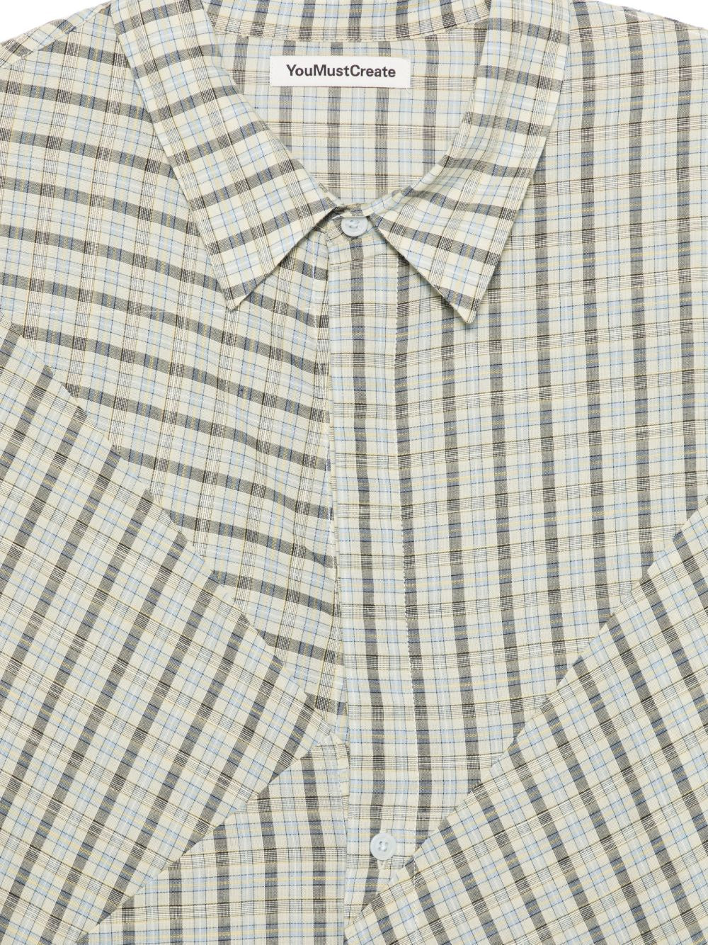 Camicia Substance a quadri in verde e blu Ymc - uomo 