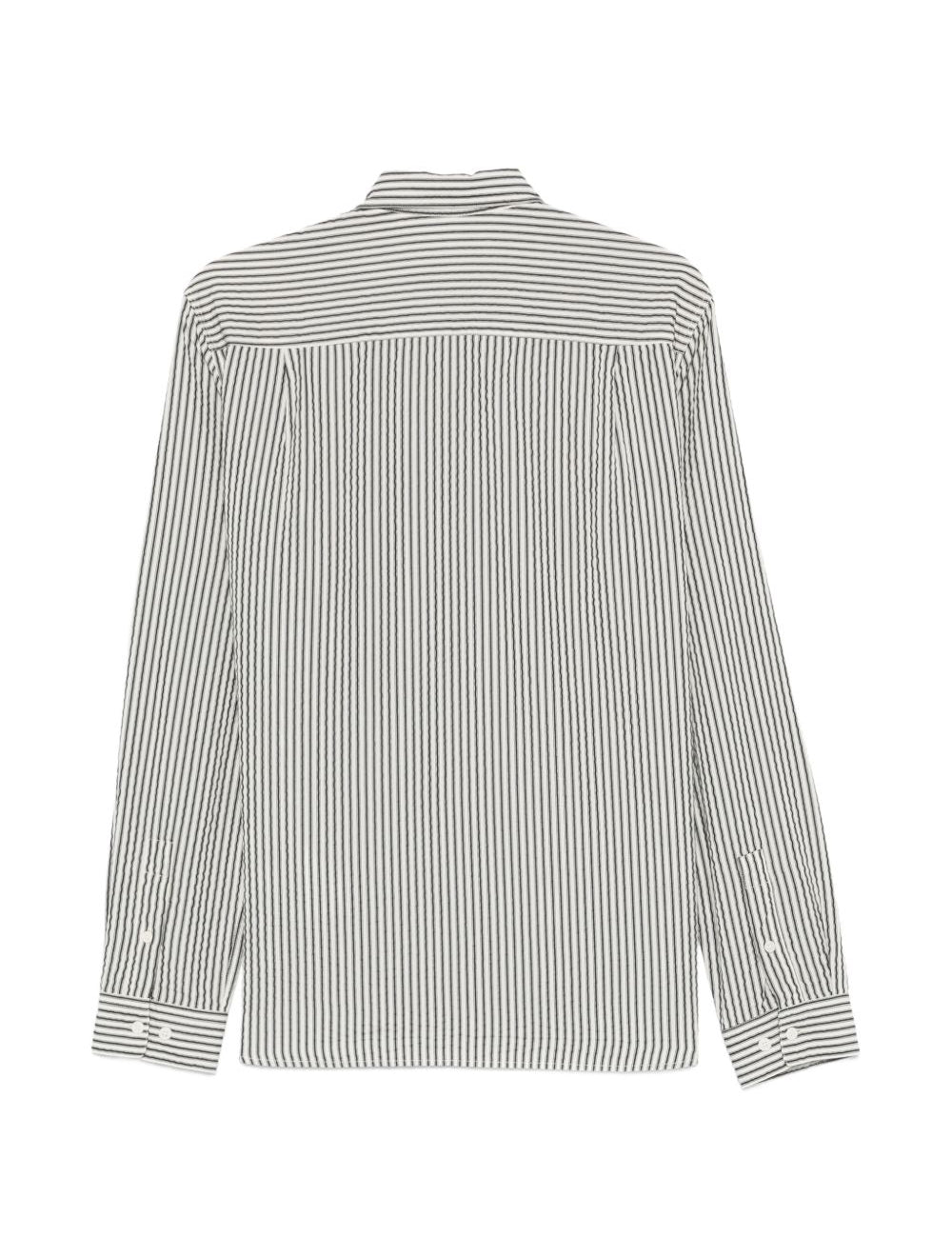 Camicia Curtis a righe in bianco e nero Ymc - uomo 