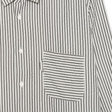 Camicia Curtis a righe in bianco e nero Ymc - uomo 
