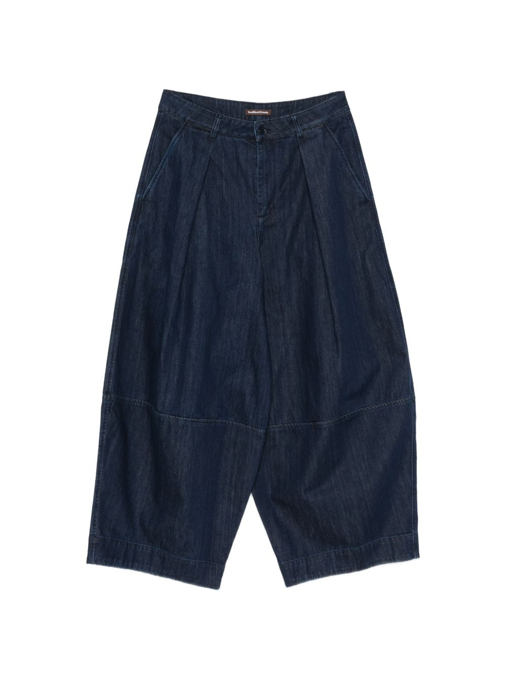 Jeans a pieghe in blu Ymc - uomo 