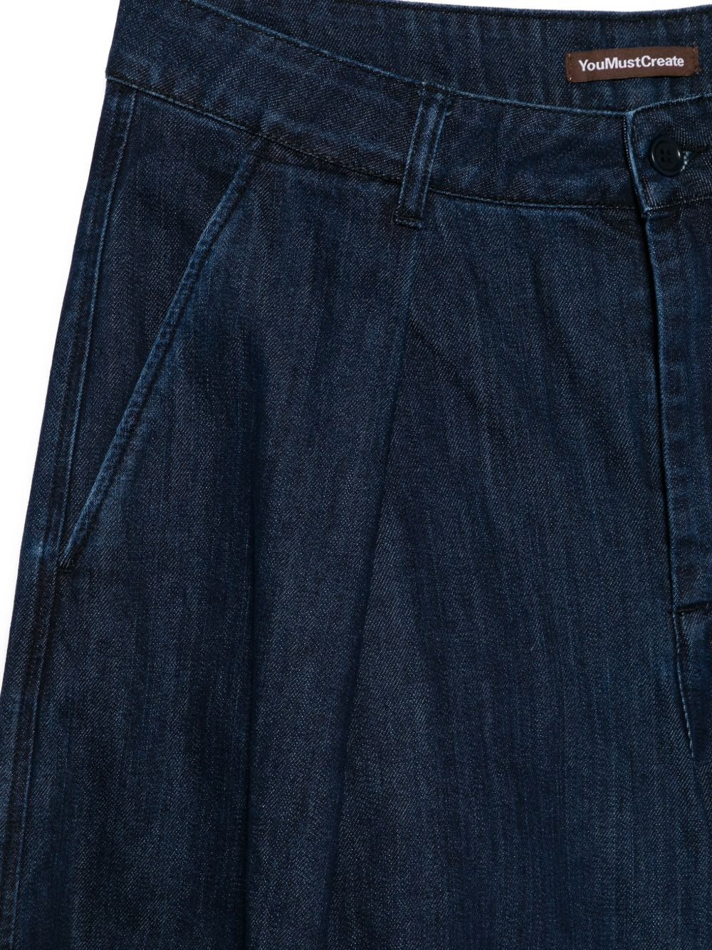 Jeans a pieghe in blu Ymc - uomo 