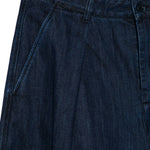 Jeans a pieghe in blu Ymc - uomo 
