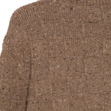 Cardigan a quadretti in maglia in marrone Ymc - uomo 