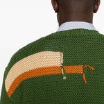 Maglione con dettagli patch in verde Ymc - uomo 