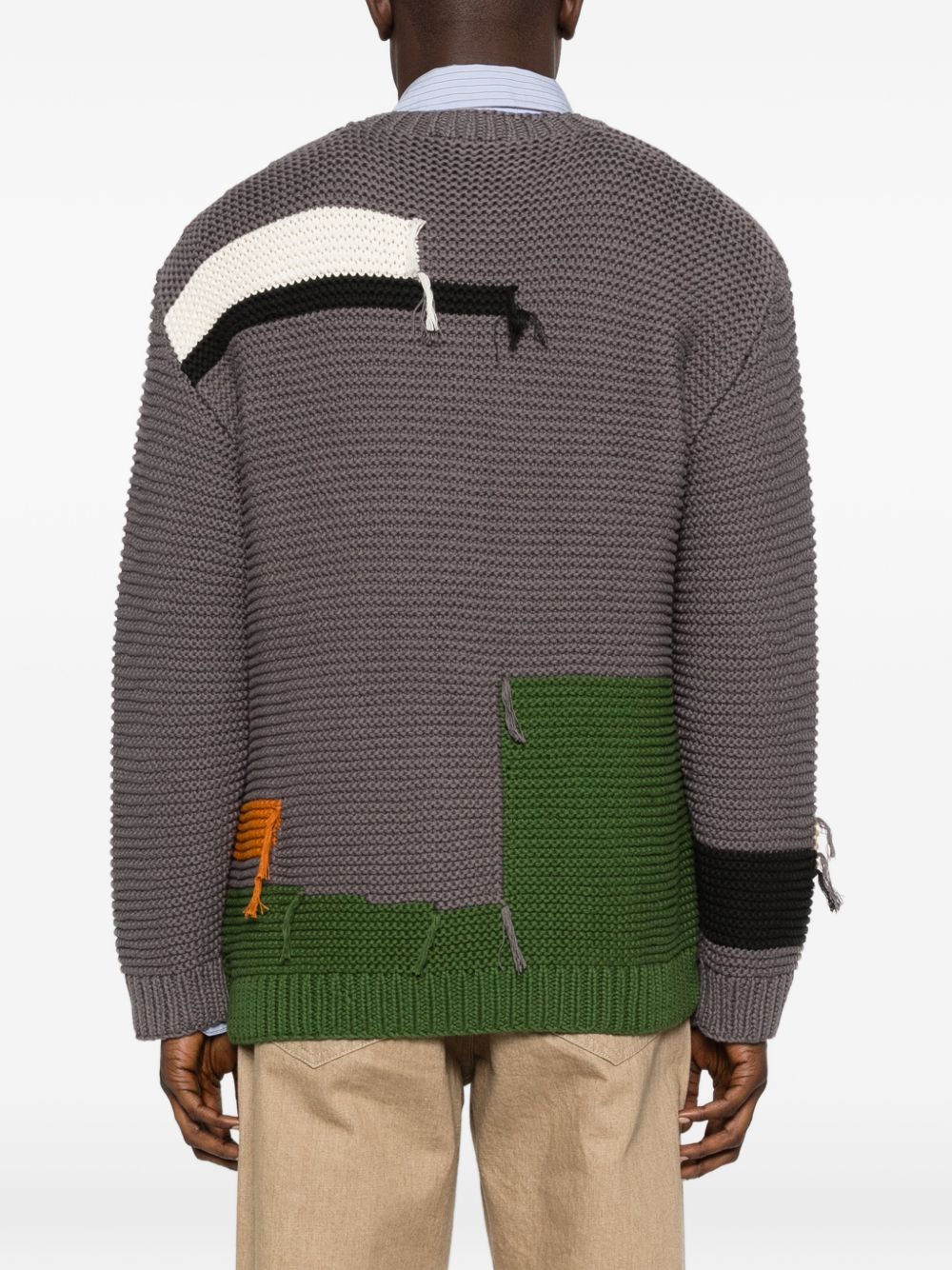 Maglione con dettagli patch in grigio Ymc - uomo 