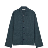 Camicia a quadretti con tasca applicata in blu Ymc - uomo 