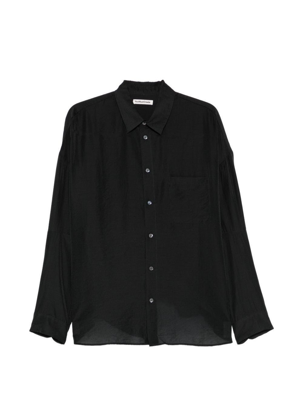 Camicia con taschino in nero Ymc - uomo 