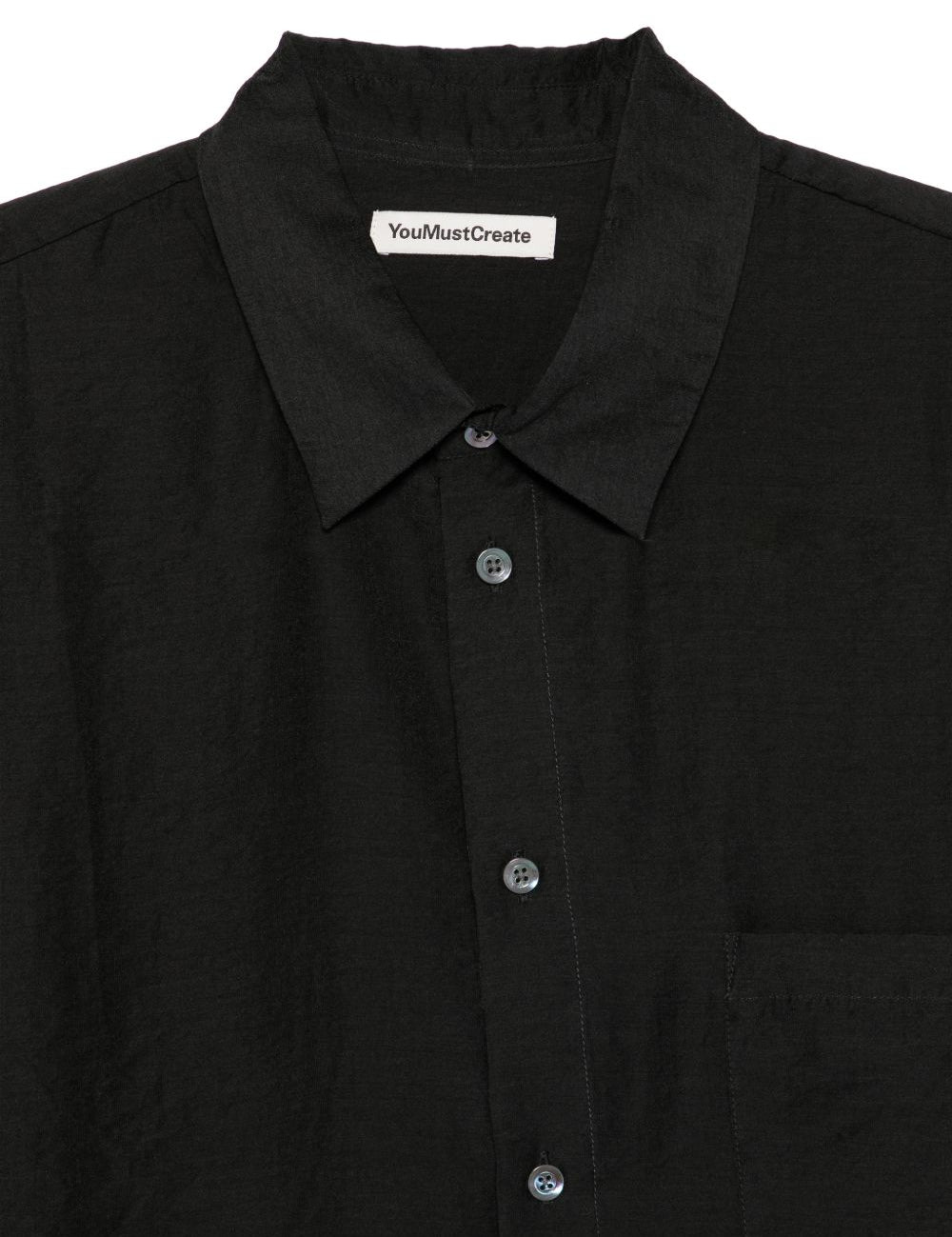 Camicia con taschino in nero Ymc - uomo 