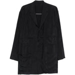 Cappotto con tasche in nero Yohji yamamoto - uomo 