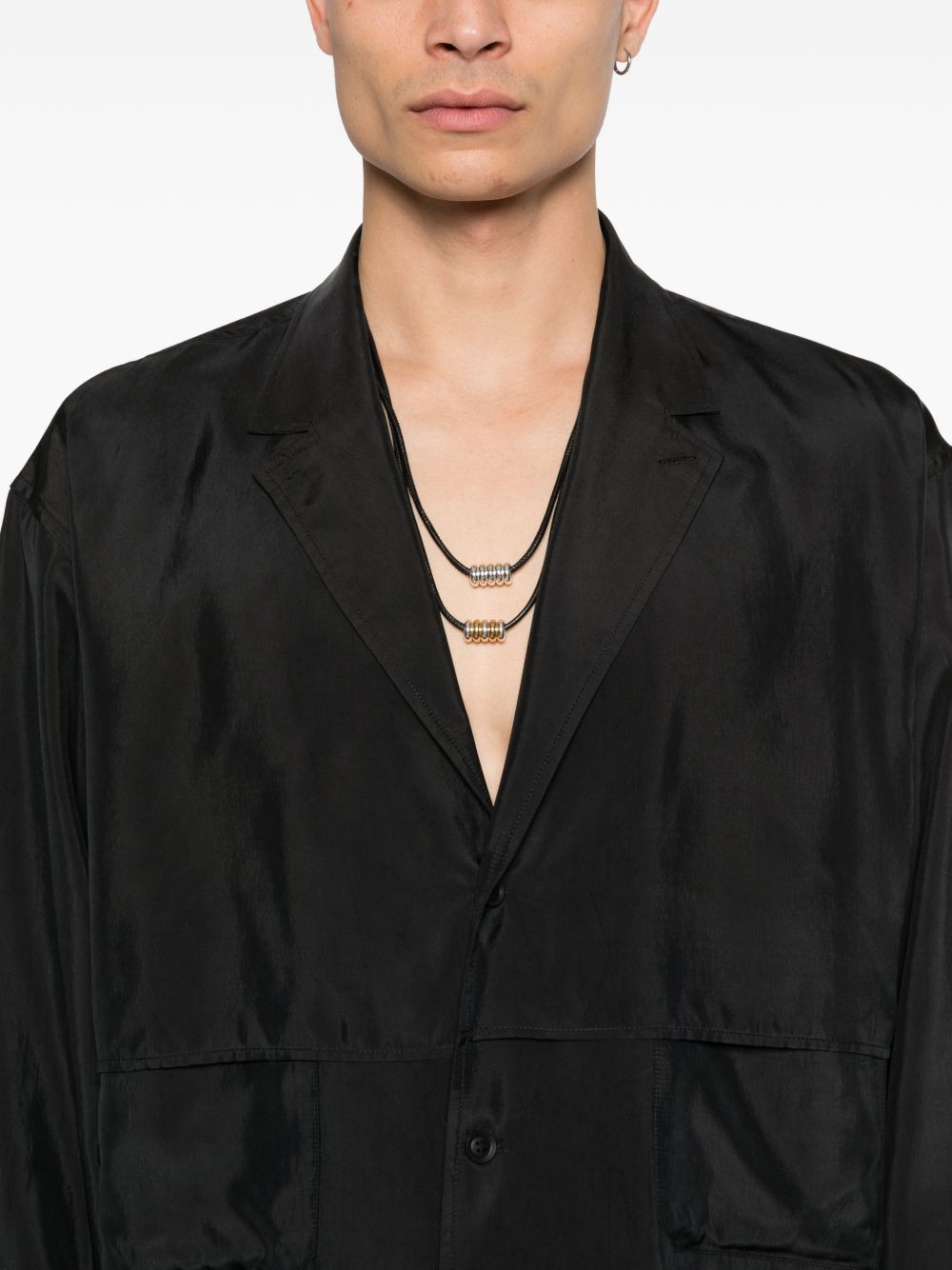 Cappotto con tasche in nero Yohji yamamoto - uomo 