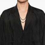 Cappotto con tasche in nero Yohji yamamoto - uomo 