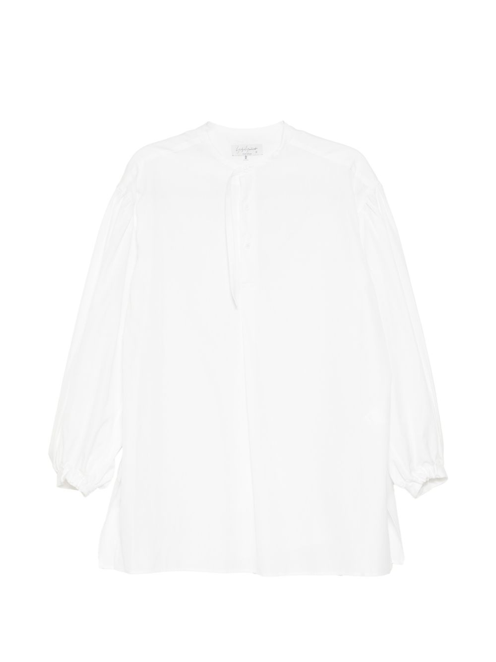Camicia a maniche lunghe in cotone in bianco Yohji yamamoto - uomo 