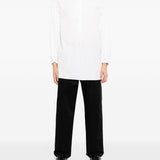 Camicia a maniche lunghe in cotone in bianco Yohji yamamoto - uomo 