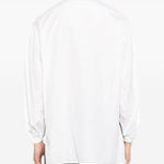 Camicia a maniche lunghe in cotone in bianco Yohji yamamoto - uomo 