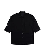 Camicia a maniche corte in nero Yohji yamamoto - uomo 