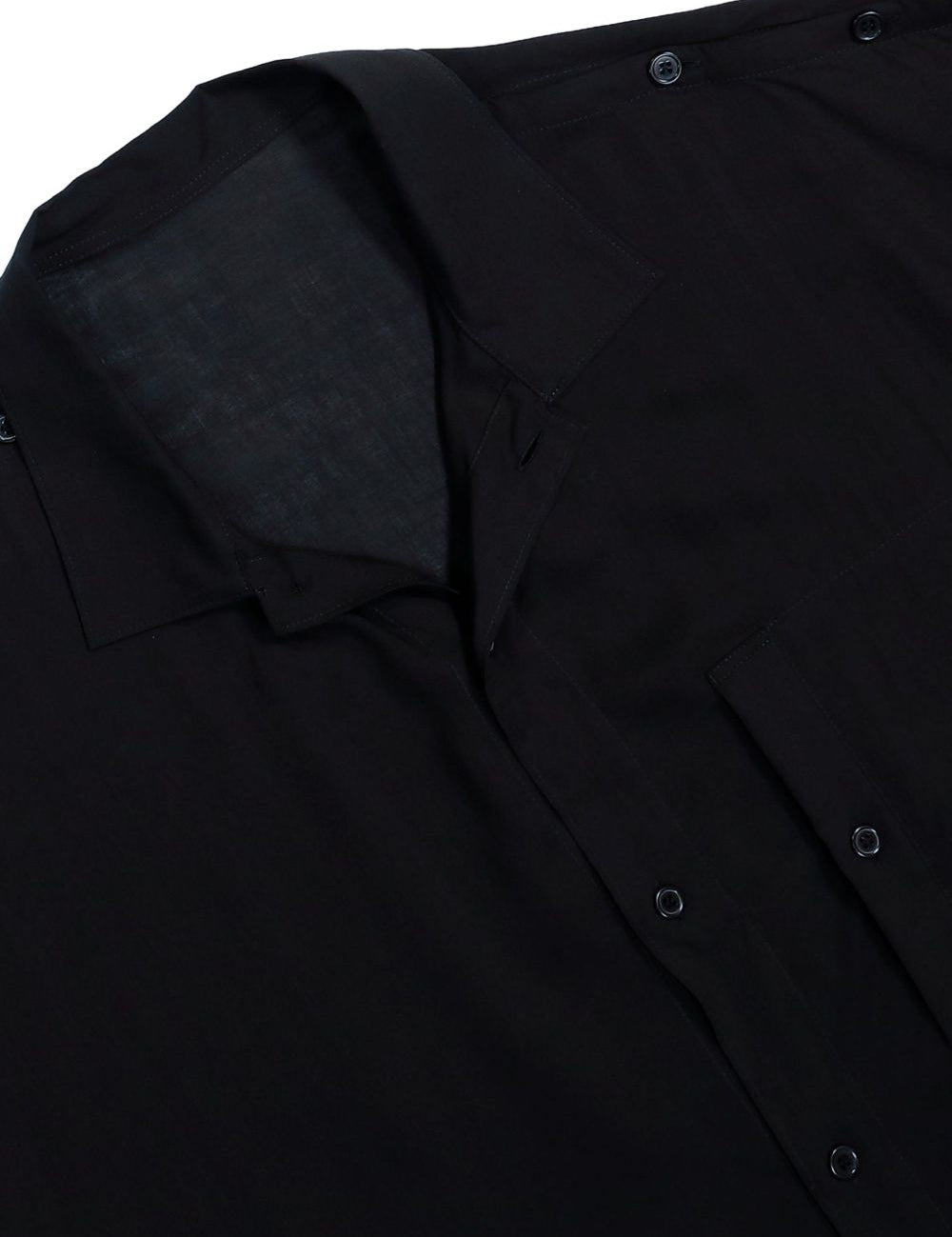 Camicia a maniche corte in nero Yohji yamamoto - uomo 