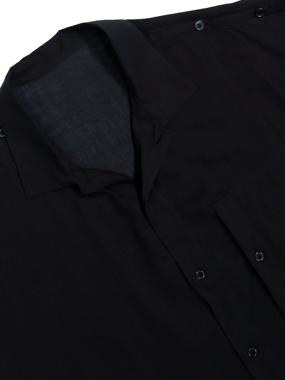 Camicia a maniche corte in nero Yohji yamamoto - uomo 
