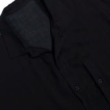 Camicia a maniche corte in nero Yohji yamamoto - uomo 