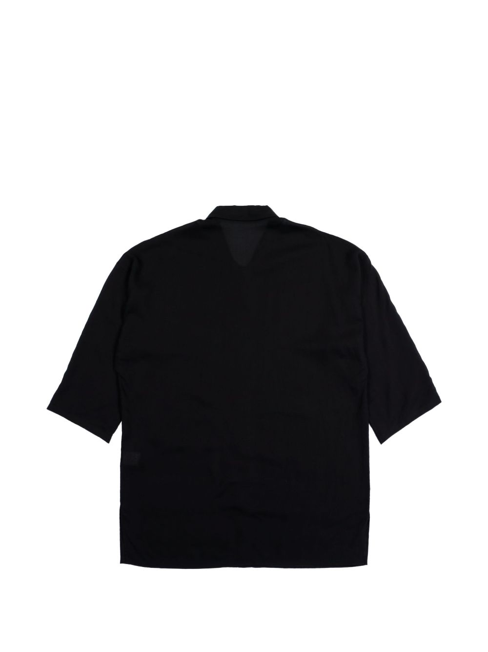 Camicia a maniche corte in nero Yohji yamamoto - uomo 