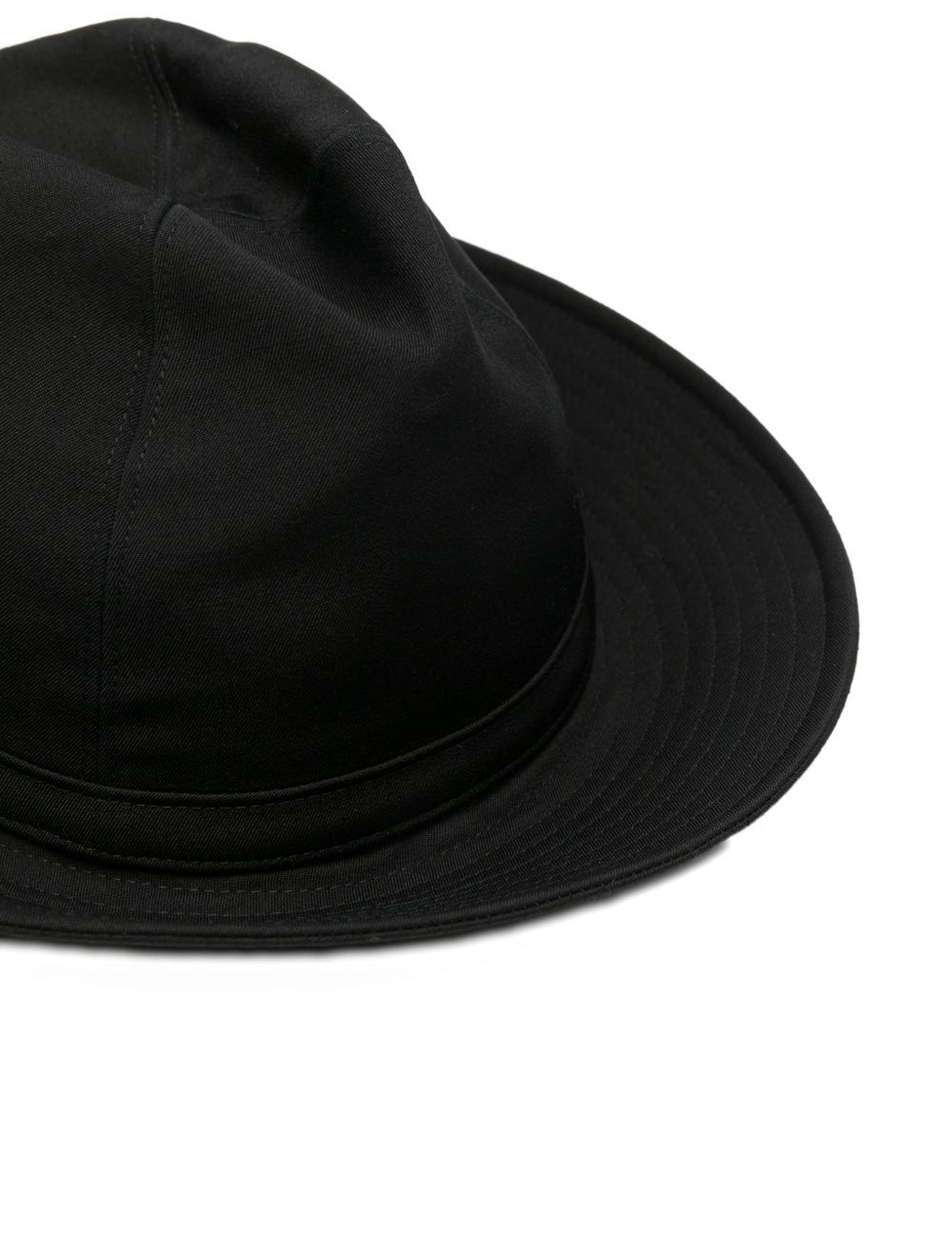 Cappello fedora a tesa larga in nero Yohji yamamoto - uomo 