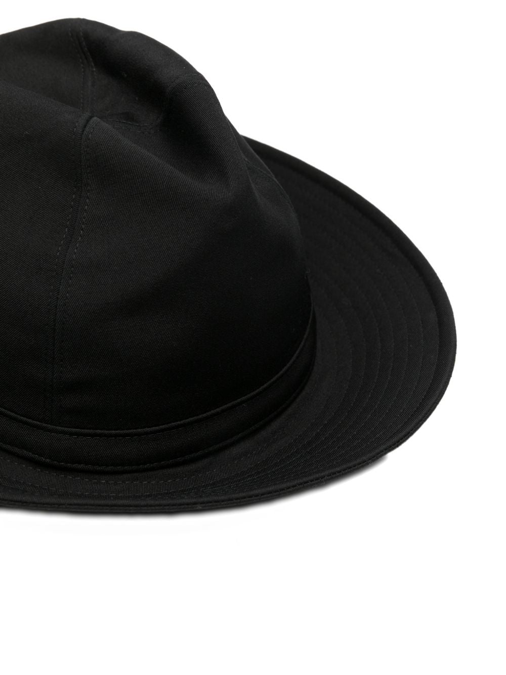 Cappello fedora a tesa larga in nero Yohji yamamoto - uomo 