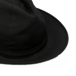 Cappello fedora a tesa larga in nero Yohji yamamoto - uomo 
