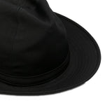 Cappello fedora a tesa larga in nero Yohji yamamoto - uomo 