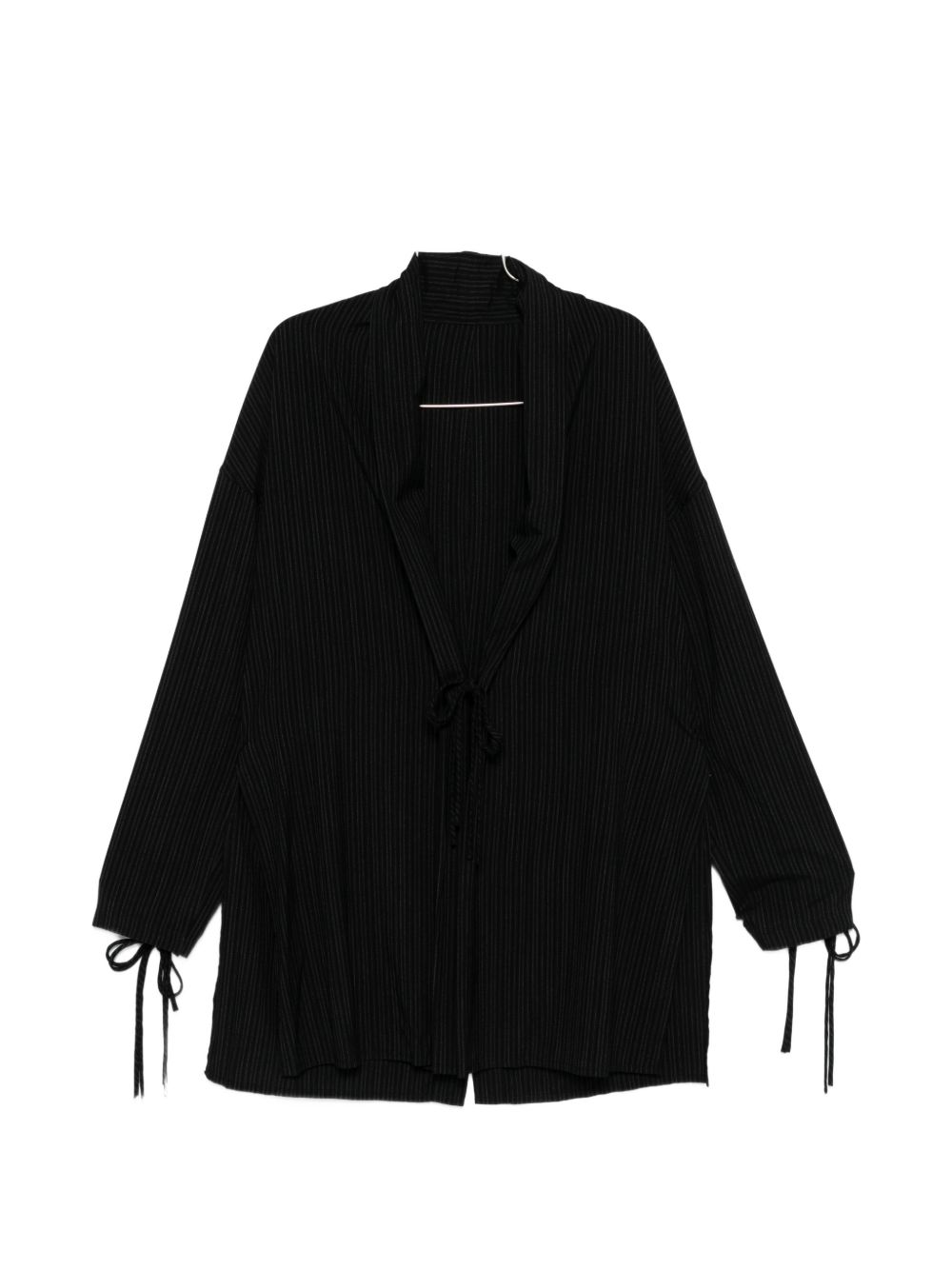 Cappotto con nodo in nero Yohji yamamoto - uomo 