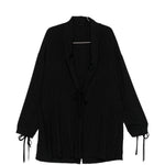 Cappotto con nodo in nero Yohji yamamoto - uomo 