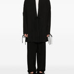 Cappotto con nodo in nero Yohji yamamoto - uomo 