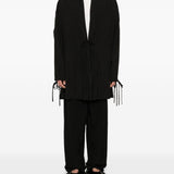 Cappotto con nodo in nero Yohji yamamoto - uomo 