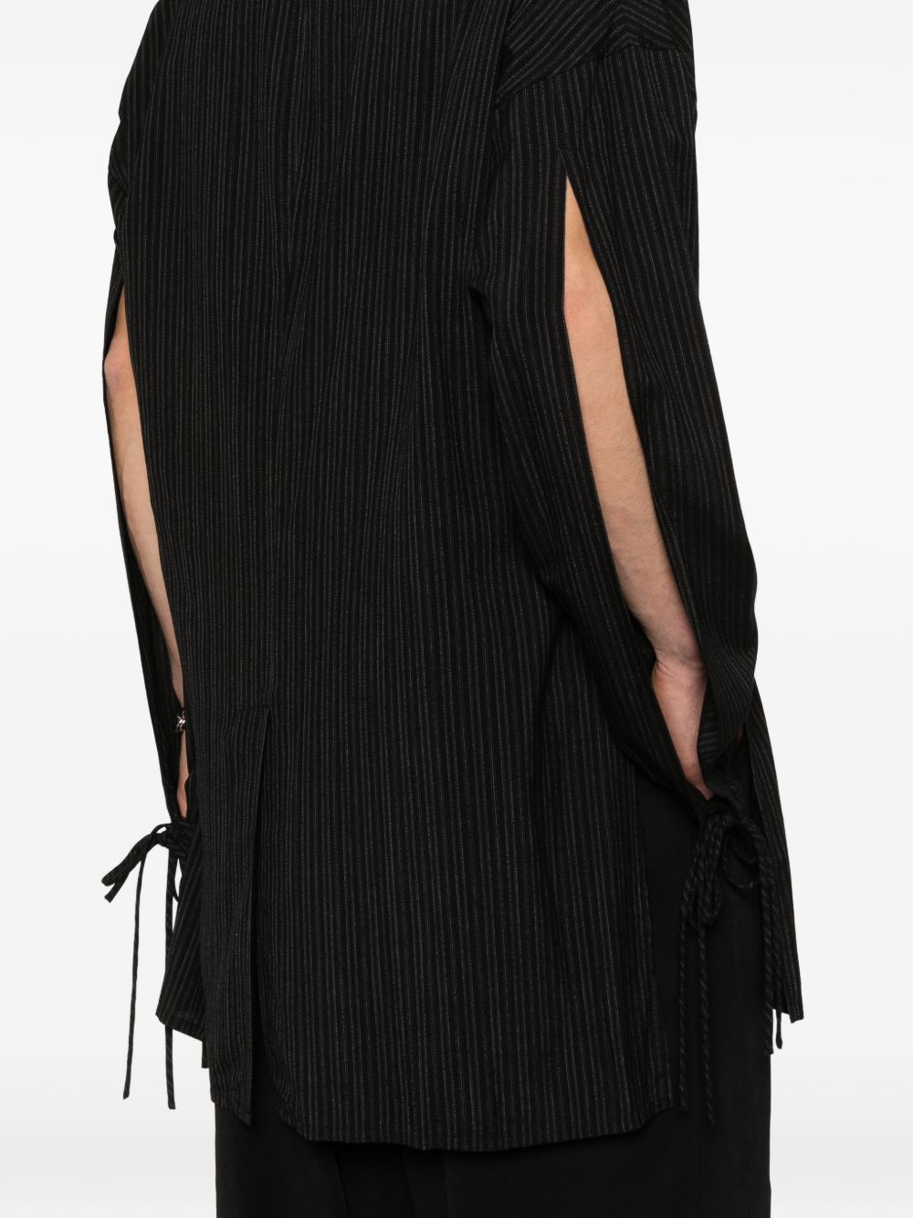 Cappotto con nodo in nero Yohji yamamoto - uomo 