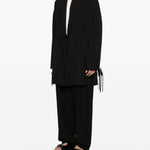 Cappotto con nodo in nero Yohji yamamoto - uomo 